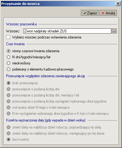 Przygotowanie zdarzenia kadrowo-p�acowego