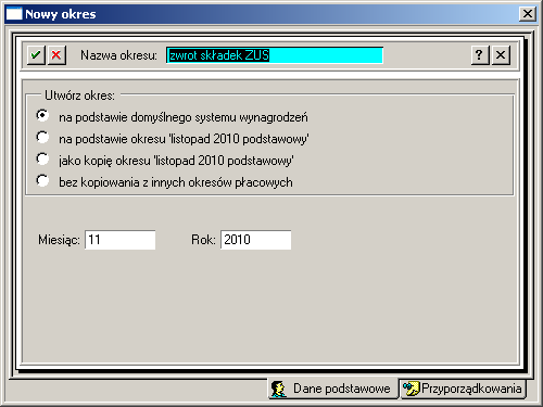 Zak�adamy nowy okres p�acowy